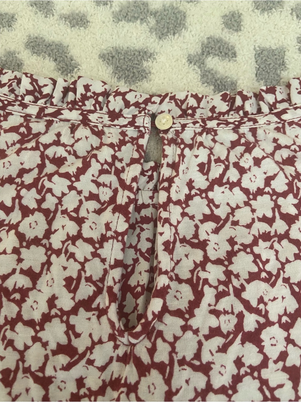 LOFT MIXED MEDIA FLORAL PRINT SHELL SIZE XL - Picture 9 of 9